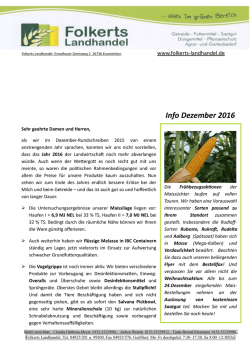 Info Dezember 2016 - Folkerts Landhandel