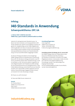 I40-Standards in Anwendung - Industrie 4.0