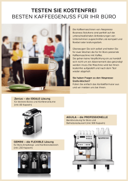 testen sie kostenfrei besten kaffeegenuss für ihr büro