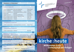 in der Gemeinschaft der Heiligen!
