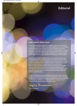 Editorial zum