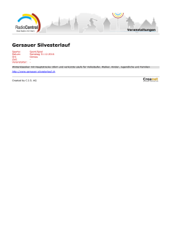 Gersauer Silvesterlauf