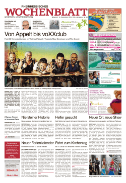 Rheinhessisches Wochenblatt vom 14.12.2016