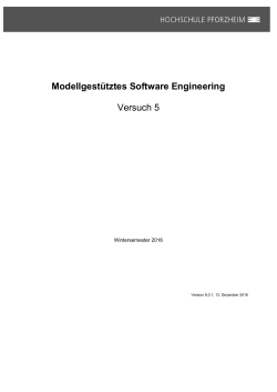 Modellgestütztes Software Engineering Versuch 5