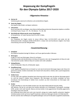 IJF-Regel&auml;nderungen deutsch - Deutscher Judo-Bund