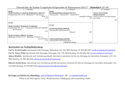 Grundlegende &Uuml;bersicht &uuml;ber das Studium Evangelischer