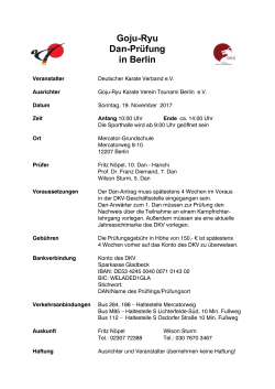 Goju-Ryu Dan-Pr&uuml;fung in Berlin