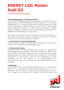 ENERGY LIDL Reisen Audi Q3
