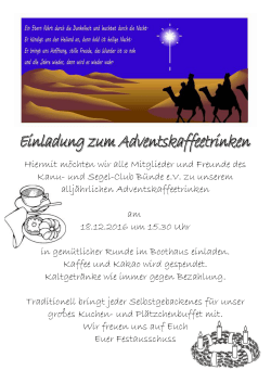 Hiermit m&ouml;chten wir alle Mitglieder und Freunde des Kanu
