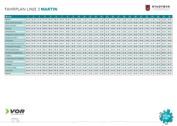 MARTIN Der Fahrplan der Linie 3