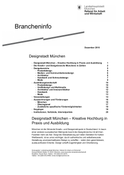 Brancheninfo - Wirtschaft München