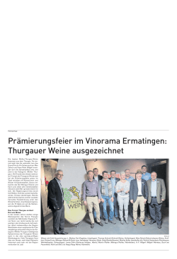 Bericht in der Thurgauer Zeitung