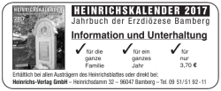 HEINRICHSKALENDER 2017 Information und Unterhaltung