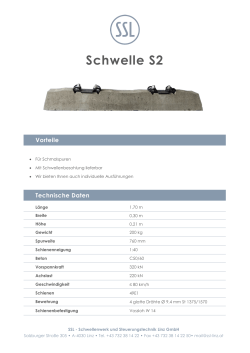 Schwelle S2 - SSL – Schwellenwerk und Steuerungstechnik Linz