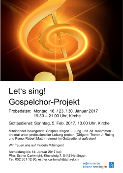 Let`s sing! Gospelchor