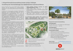 Infoflyer - Garden Campus Vaihingen