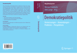 Werner Friedrichs Dirk Lange Hrsg. Vermessungen – Anwendungen