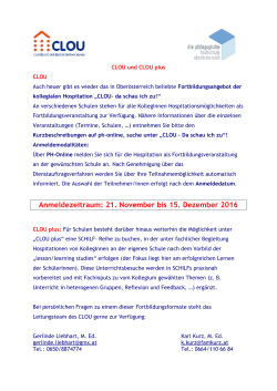 Information zu CLOU und CLOU plus