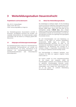 Informationen zum Weiterbildungsstudium und Zulassungsantrag