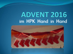 Advent Hand in Hand