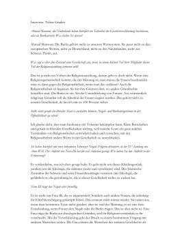 Interview: Tobias Graden Ahmad Mansour, die