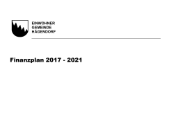 Finanzplan 2017-2021