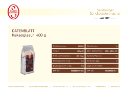 DATENBLATT Kakaoglasur 400 g