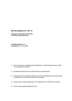 JF Rektorat 14 - a[ - Akademie der bildenden K&uuml;nste Wien