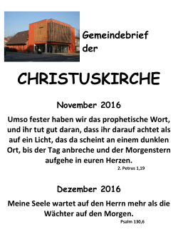 christuskirche - Evangelisch-Freikirchliche Gemeinde Nordhausen