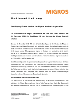 Medienmitteilung