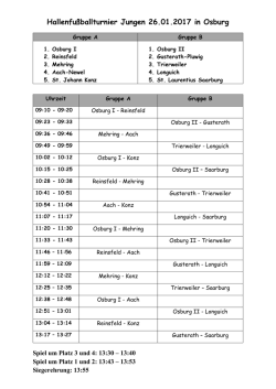 Hallenfu&szlig;ballturnier Jungen 26.01.2017 in Osburg