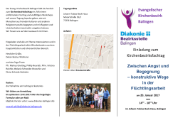 Kirchenbezirksfachtag - Evangelisches Bildungswerk Balingen und