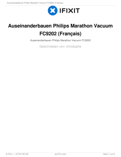 Auseinanderbauen Philips Marathon Vacuum FC9202