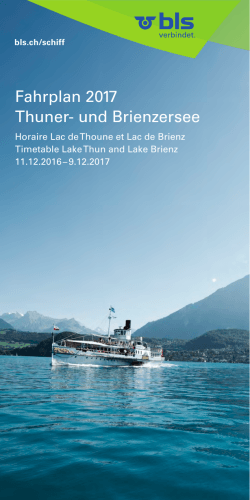 Fahrplan 2017 Thuner