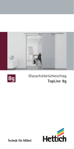 Glasschiebetürbeschlag TopLine 8g