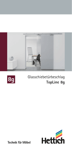 Glasschiebet&uuml;rbeschlag TopLine 8g