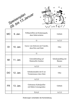 vom 9.1. bis zum 13.1