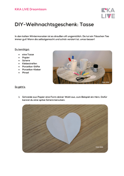 DIY-Weihnachtsgeschenk: Tasse