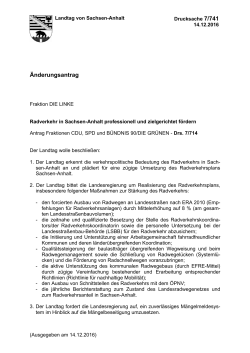 Änderungsantrag - Landtag Sachsen
