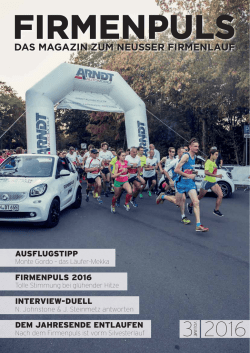 das magazin zum neusser firmenlauf
