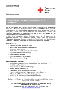 Pflegefachkraft im Seniorenpflegeheim „Albert