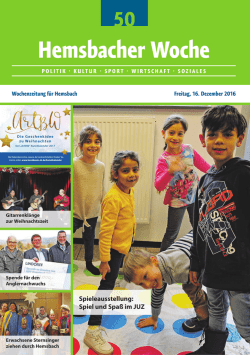 Hemsbacher Woche - lokalmatador.de