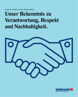 Code of Conduct - Österreichischer Sparkassenverband