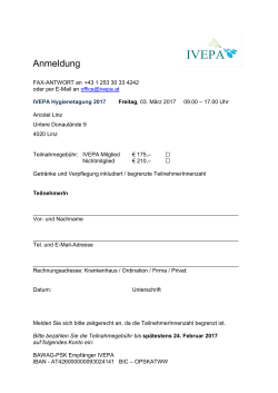 Anmeldung - ivepa.at
