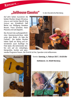 Jailhouse Classics - EmK Zionsgemeinde N&uuml;rnberg