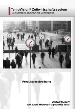 TempVision Zeitwirtschaftssystem