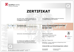 zertifikat - Technomix