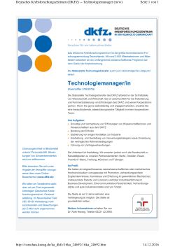 Technologiemanager/in