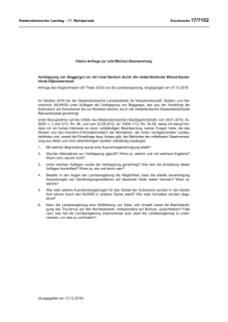 Drucksachen allgemein - Nieders&auml;chsischer Landtag