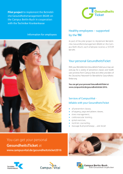 You can get your personal GesundheitsTicket at